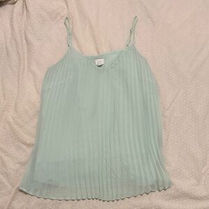 Mint Green Pleated Women's Top